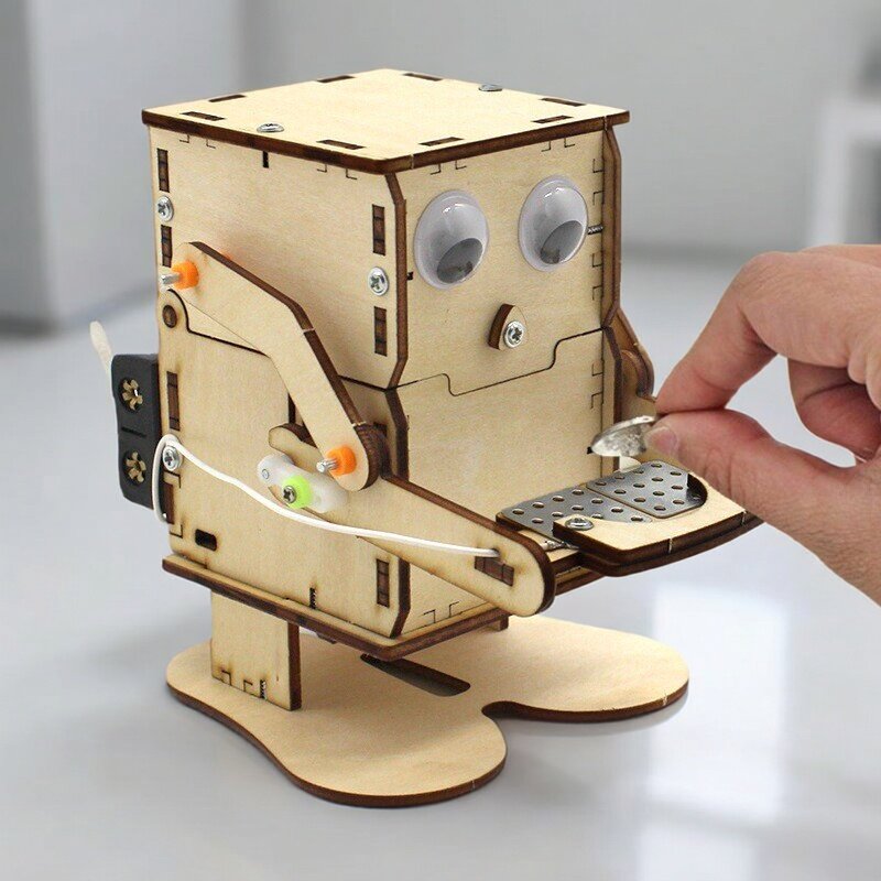 نموذج روبوت خشبي قابل للتجميع  - مراجعة Science Project Kit وسعره