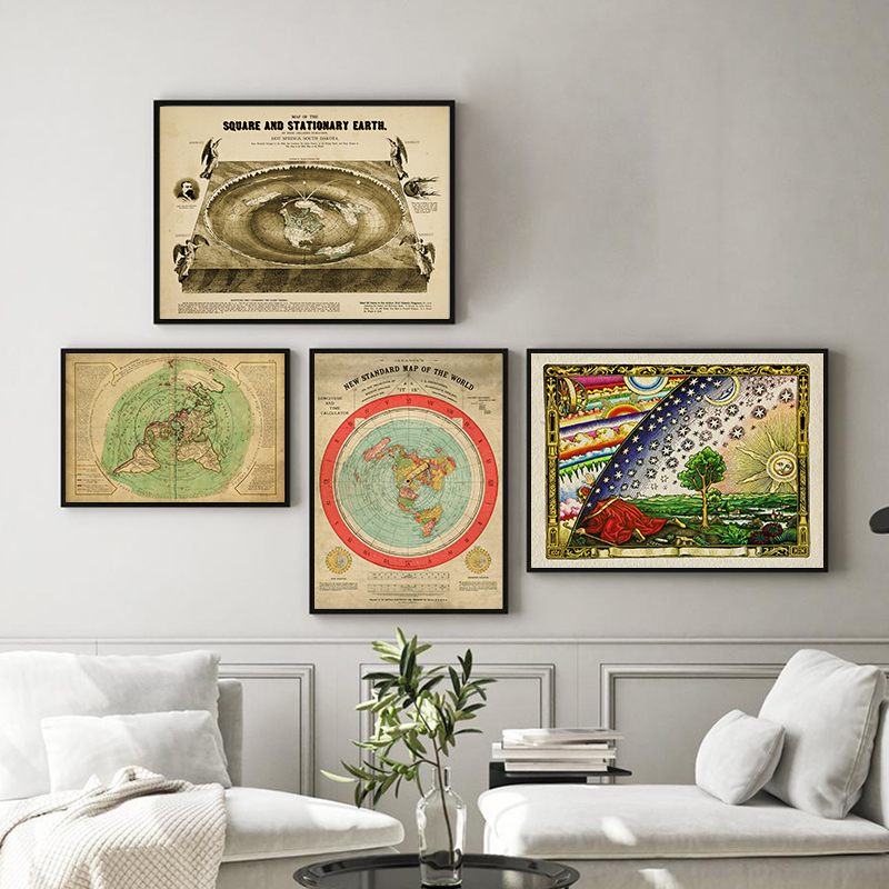 جديد القياسية خريطة العالم طبا - مراجعة Star Map Poster وسعره