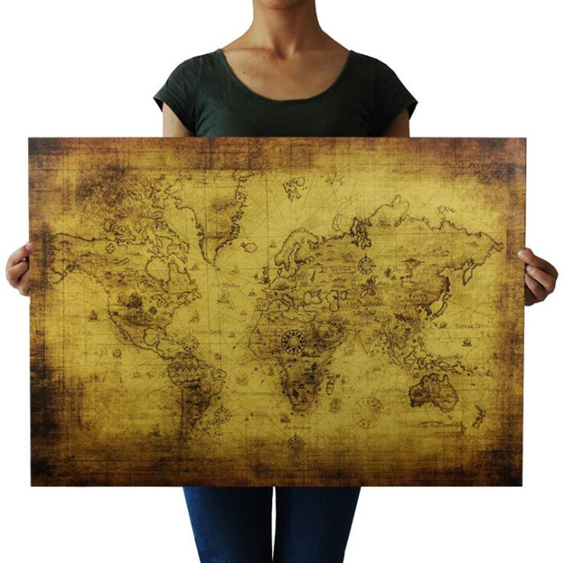 كبير 72.5X51.5cm خمر خريطة الع - مراجعة Star Map Poster وسعره